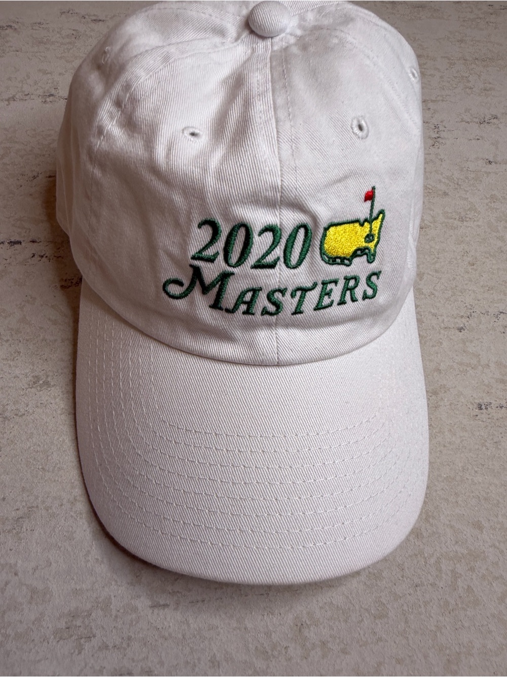 2020 Masters White Golf Hat -American Needle